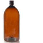 1000ml amber plastic Sirop bottle