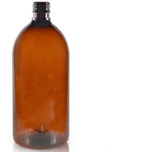 1000ml amber plastic Sirop bottle