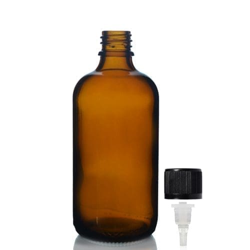 100ml Amber Bottle With Child Resistant Cap