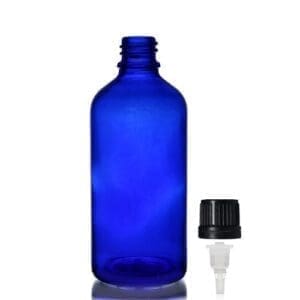 100ml Blue Dropper Bottle With Dropper Cap