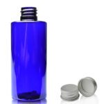 100ml Cobalt Blue PET Plastic Bottle With Aluminium Cap