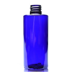 100ml Cobalt Blue PET Plastic Bottle With Screw Cap