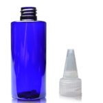 100ml Plastic Blue Bottle With Spout Cap