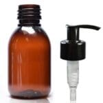 100ml amber plastic Sirop bottle W LP