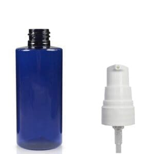 100ml Cobalt Blue PET Plastic Bottle