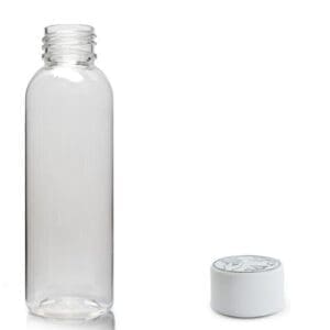 300ml Clear PET Square Juice Bottle & Tamper Evident Cap - Ampulla