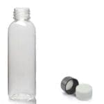 100ml Clear PET Boston Bottle & Screw Cap