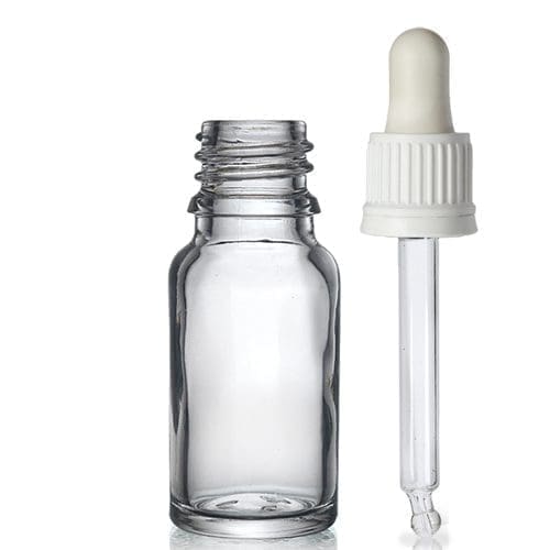 Clear Glass Dropper Bottle