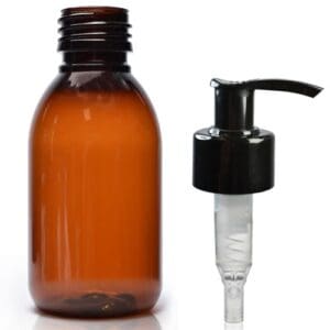 125ml amber plastic Sirop bottle W LP