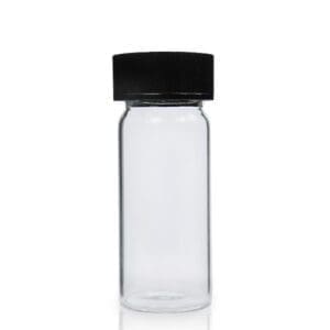 14ml Dram Glass Vial With Black Urea Screw Cap