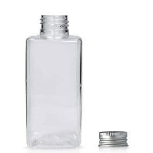 150ml Square Plastic Bottle With Metal Cap