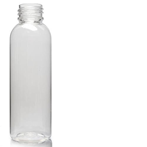 150ml Clear PET Plastic Boston Bottle
