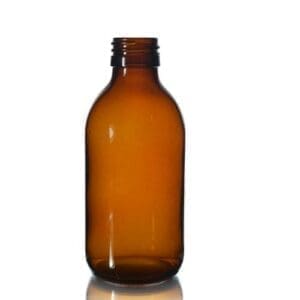200ml Amber Glass Syrup Bottle