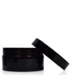 Black Plastic Cosmetic Jar