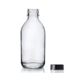 200ml Clear Glass Syrup Bottle & PP Screw Cap