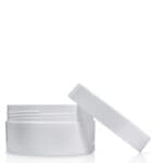 White Plastic Cosmetic Jar