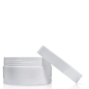 White Plastic Cosmetic Jar