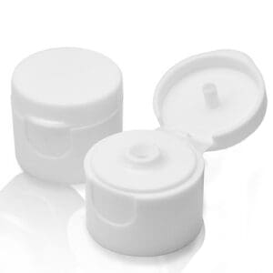 20mm white flip cap
