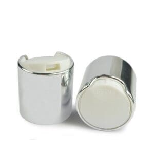 24mm Silver Disc Top Cap