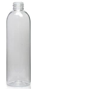 250ml Clear PET Boston Bottle