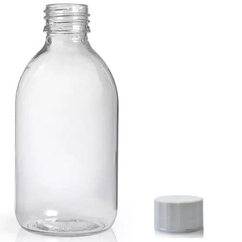 250ml Clear PET Sirop Bottle w wsc