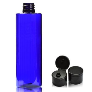 250ml Cobalt blue bottle with flip cap