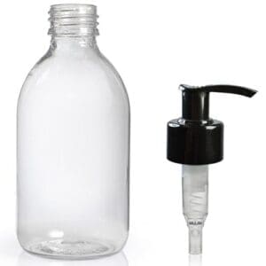 250ml Sirop bottle with black pump