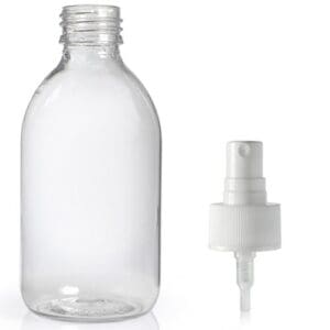 250ml Sirop bottle with white spray