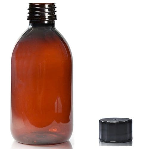 250ml amber Sirop bottle w bsc