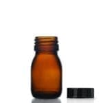 30ml Amber Glass Syrup Bottle & Polycone Cap