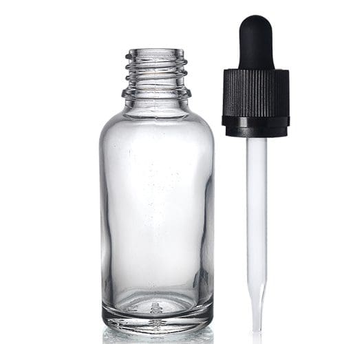 30ml Clear Bottle With Child Resistant Pipette
