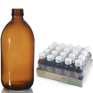 Medopak 500ml Amber Bottle And Child Resistant Cap