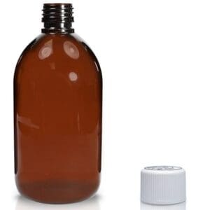 500ml Amber Sirop bottle W CRc