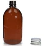 500ml Amber Sirop bottle W ac