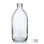 500ml Clear Glass Medicine Bottle With Polycone Cap