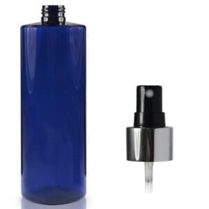500ml Cobalt Blue Plastic Bottle with atomiser spray