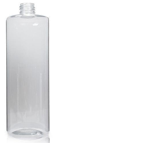 500ml Clear PET Plastic Tubular Bottle
