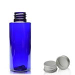 50ml Blue PET Plastic Bottle With Aluminium Cap