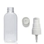 50ml Plastic Oval Bottle With Lotion Pump