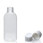 50ml Plastic Oval Bottle With 20mm Plastic Cap