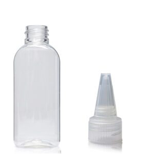 50ml Plastic Oval Bottle With Spout Cap