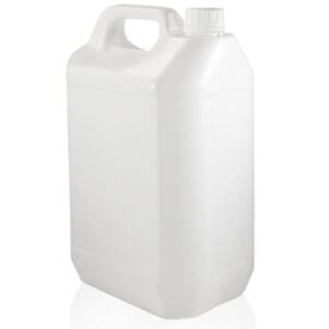 5L White jerrycan with lid
