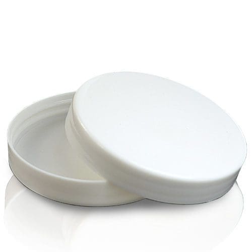 70mm white plastic lid