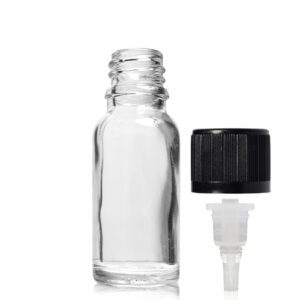 15ml Clear Glass Dropper Bottle With CRC Dropper Cap