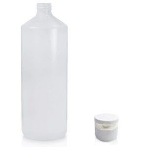 1 Litre Large Plastic Bottle With A Flip-Top Cap