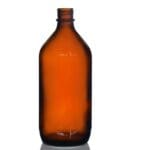 1000ml Amber Glass Winchester Bottle w No Cap