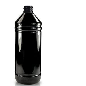 1000ml Black Plastic Bottle