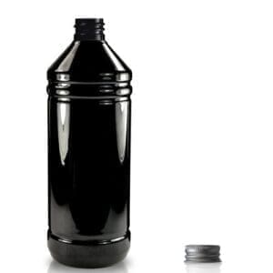 1000ml Black Bottle With Metal Cap