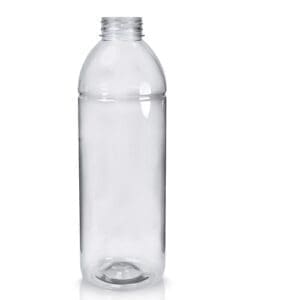 Clear Plastic Juice Bottle