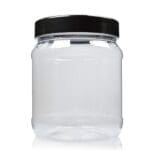 1000ml Clear Plastic Jar With Induction Heat Seal Lid